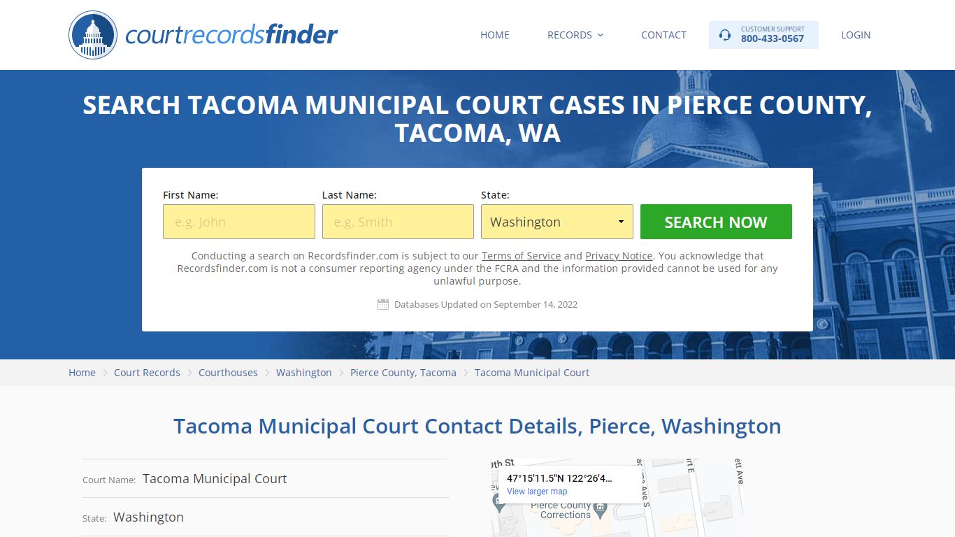 Tacoma Municipal Court Case Search - RecordsFinder